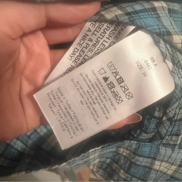 Ganni Seersucker Gingham Smocked Puff Sleeve Dress Black White Size 34 US 2 - Picture 7 of 8